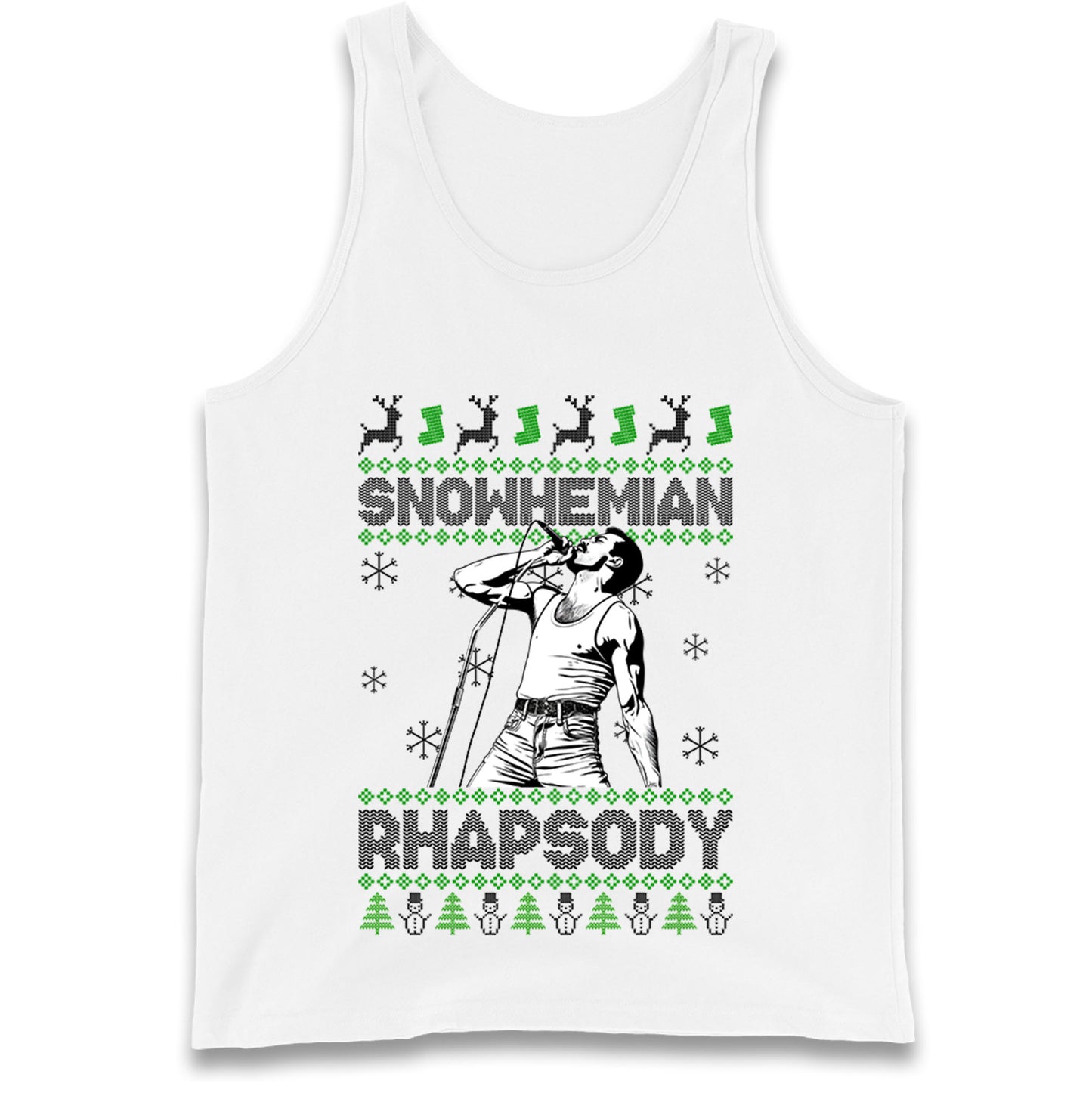 Freddie Mercury Christmas Tank Top