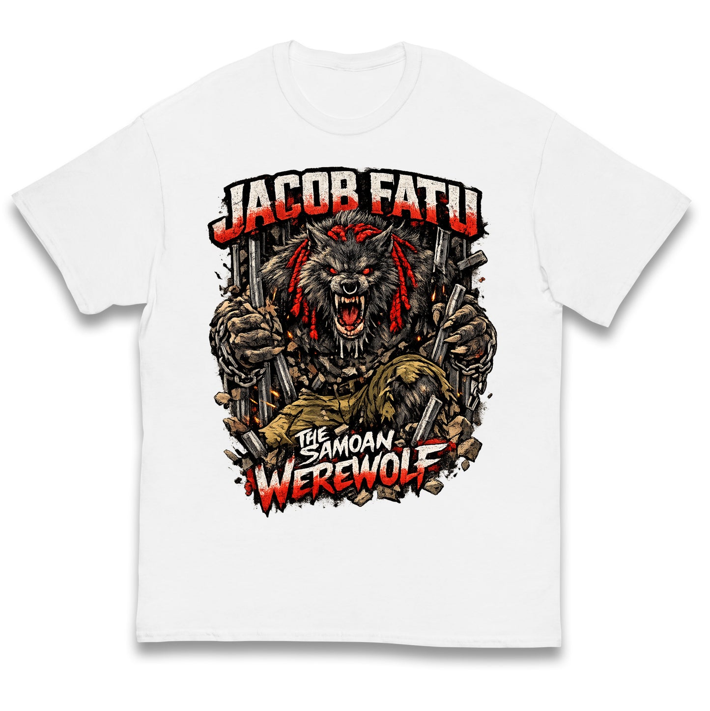 Jacob Fatu The Samoan Werewolf Kids T Shirt