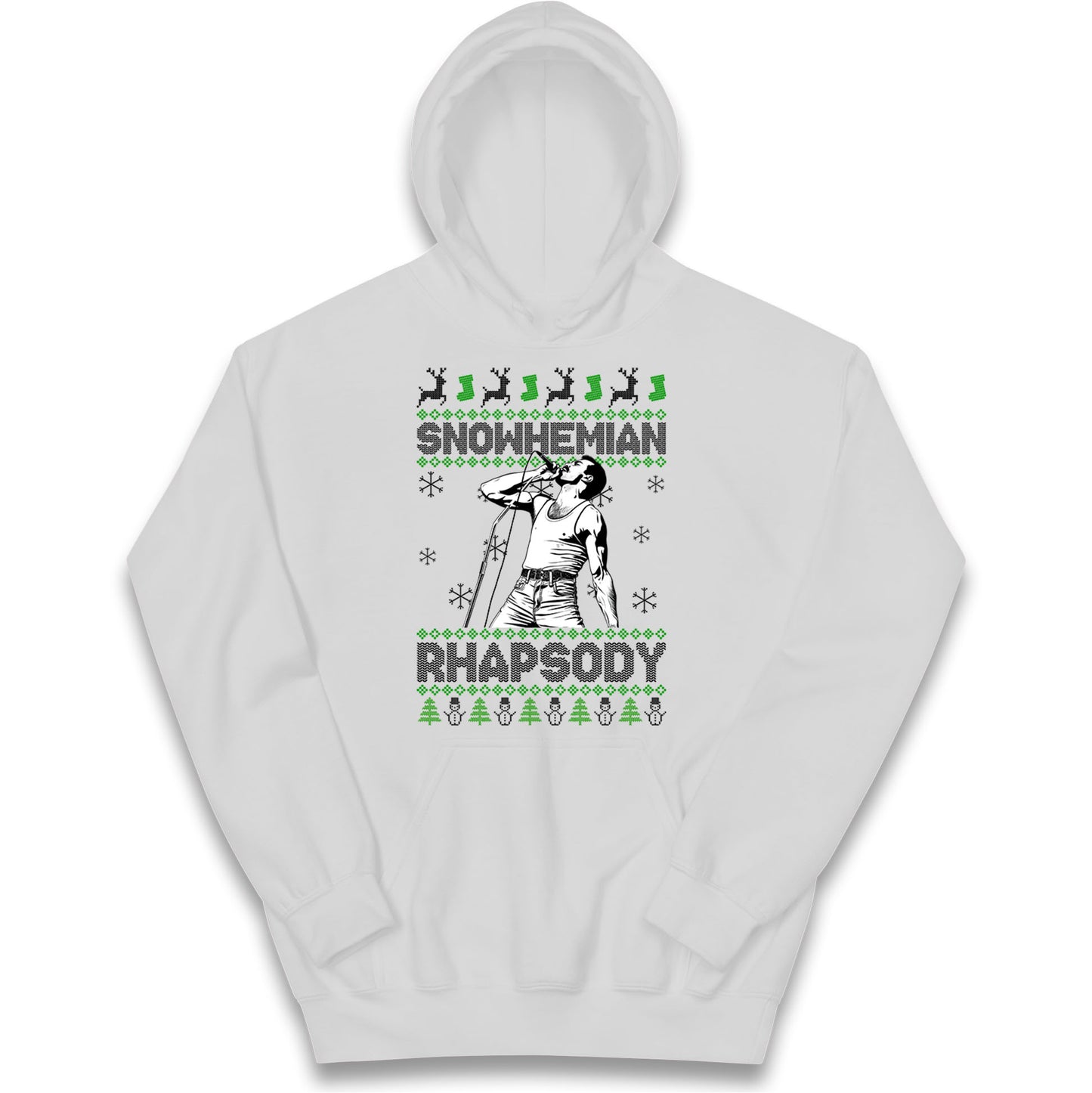 Freddie Mercury Christmas Kids Hoodie