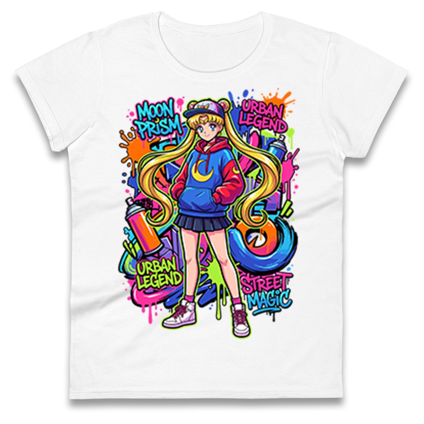 Moon Prism Power Ladies T Shirt