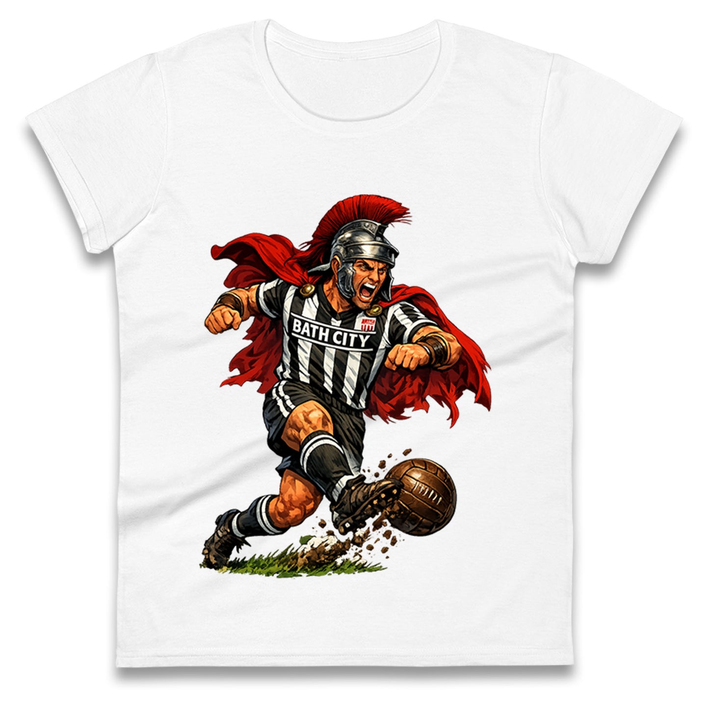 Retro Bath City Football Ladies T Shirt