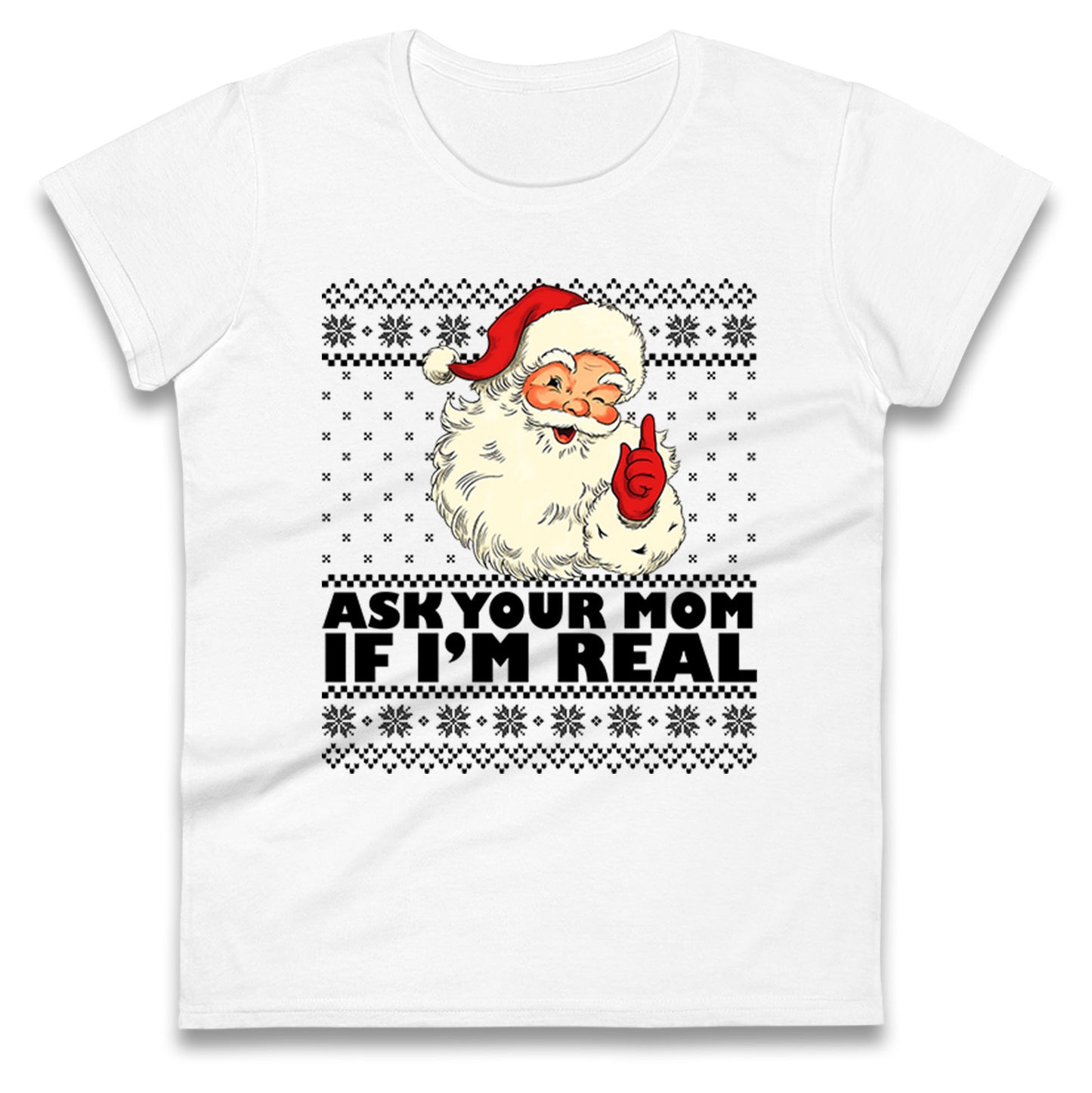 The Real Santa Ladies T Shirt