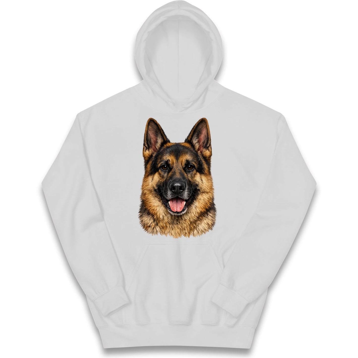 German Shepherd Dog Face Kids Hoodie