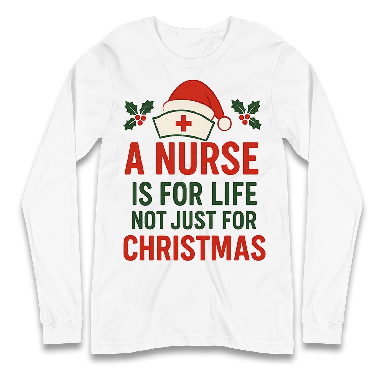 Nursing Christmas Longsleeve T Shirt