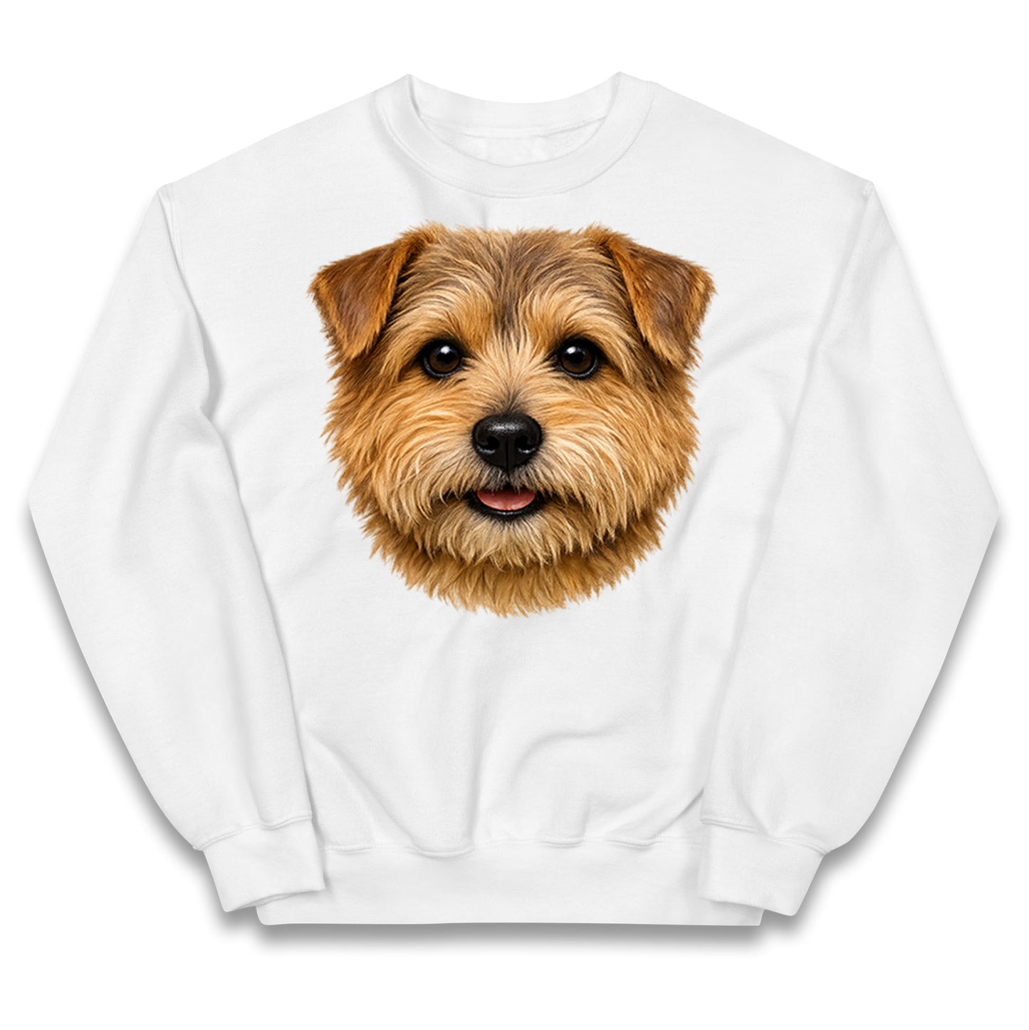 Norfolk Terrier Dog Face Kids Jumper