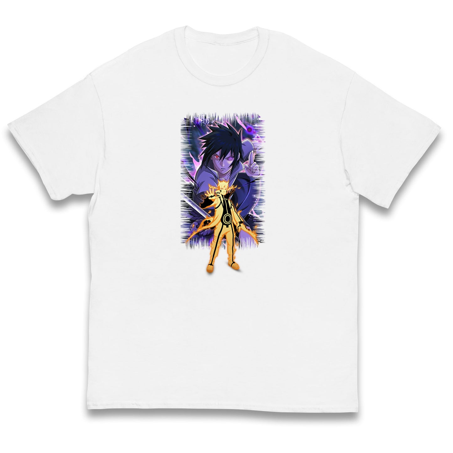 sasuke uchiha and naruto uzumaki t shirt