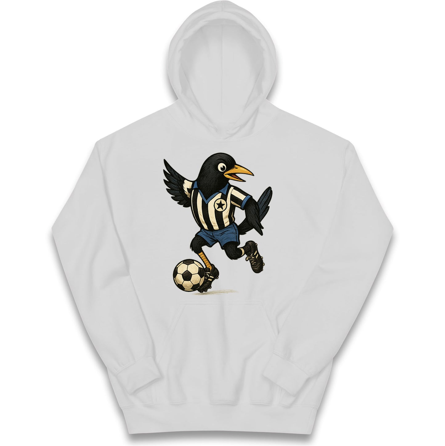 Retro Newcastle United Football Kids Hoodie