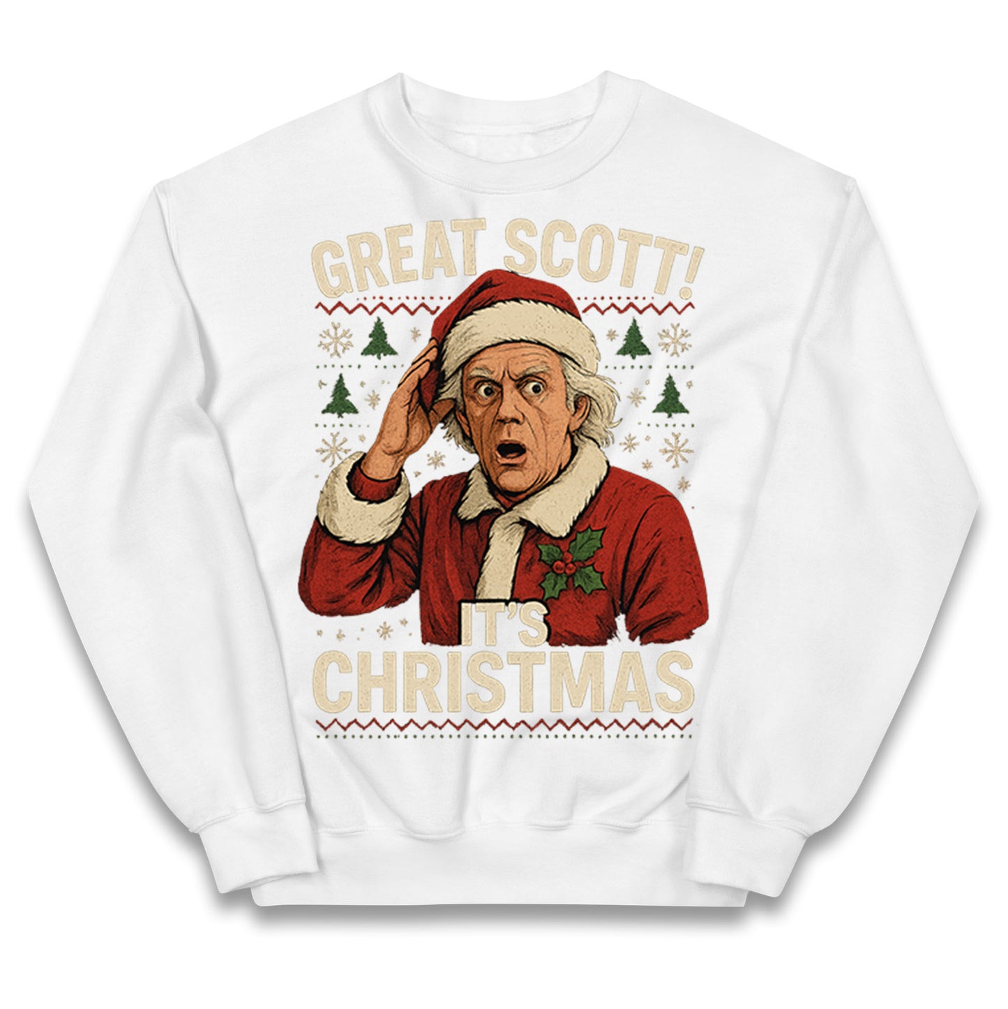 Back to the Future Doc Brown Kids Jumper
