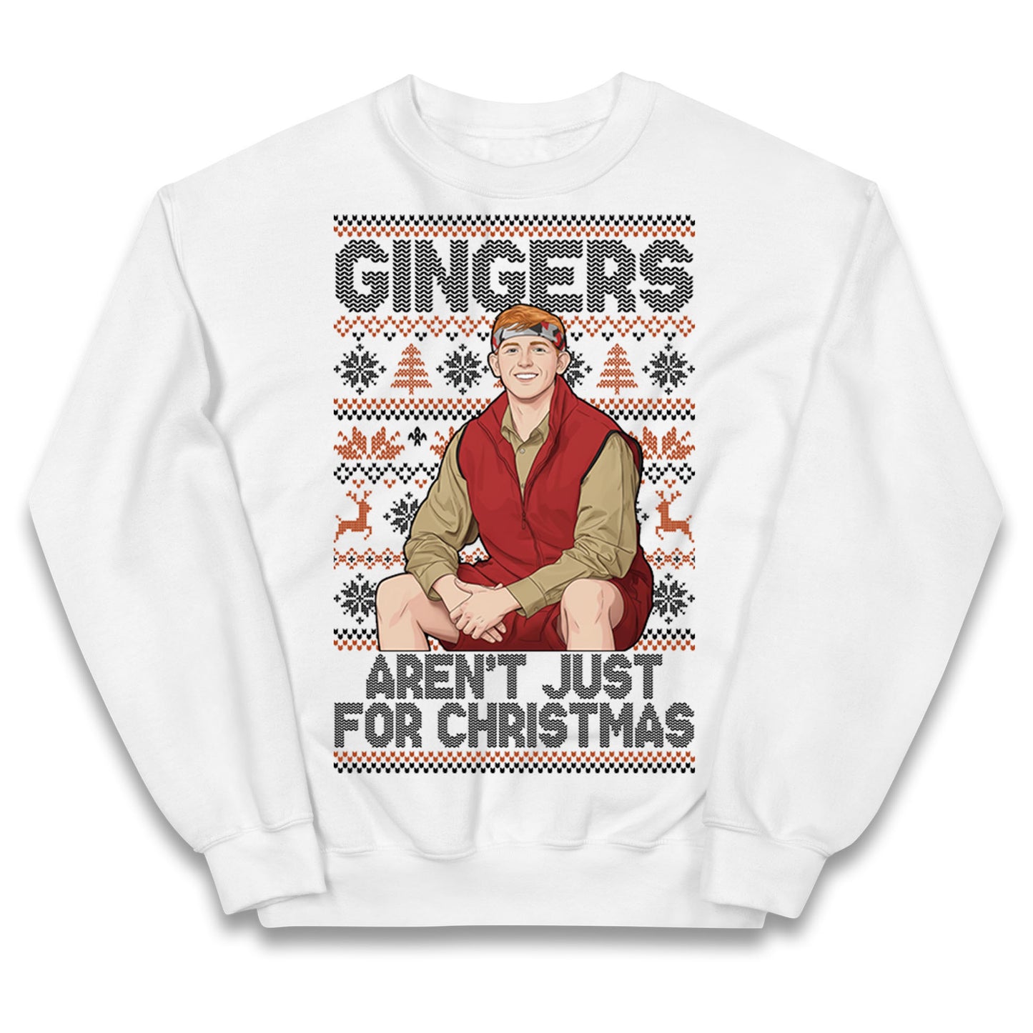 Angry Ginge Xmas Kids Jumper
