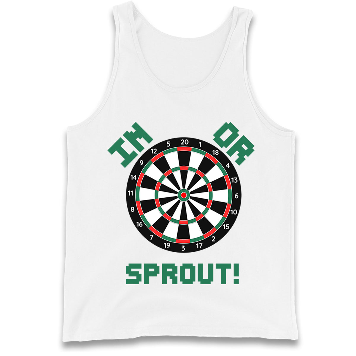 dartboard christmas tank top