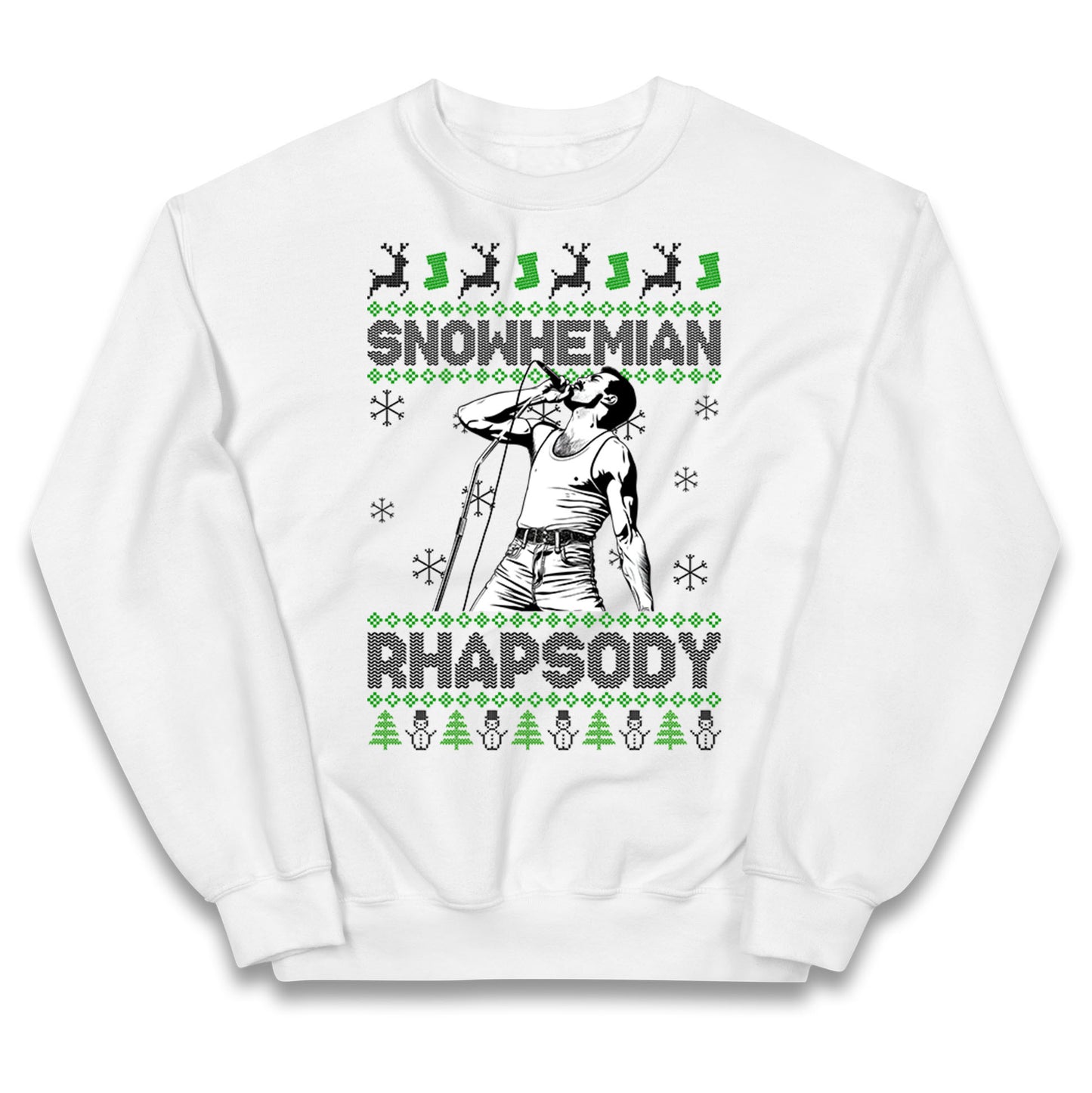 Freddie Mercury Christmas Kids Jumper