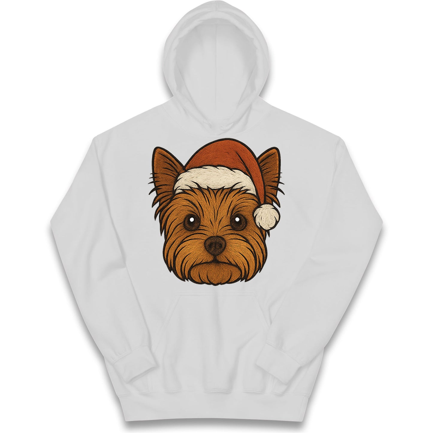 Yorkshire Terrier Christmas Kids Hoodie