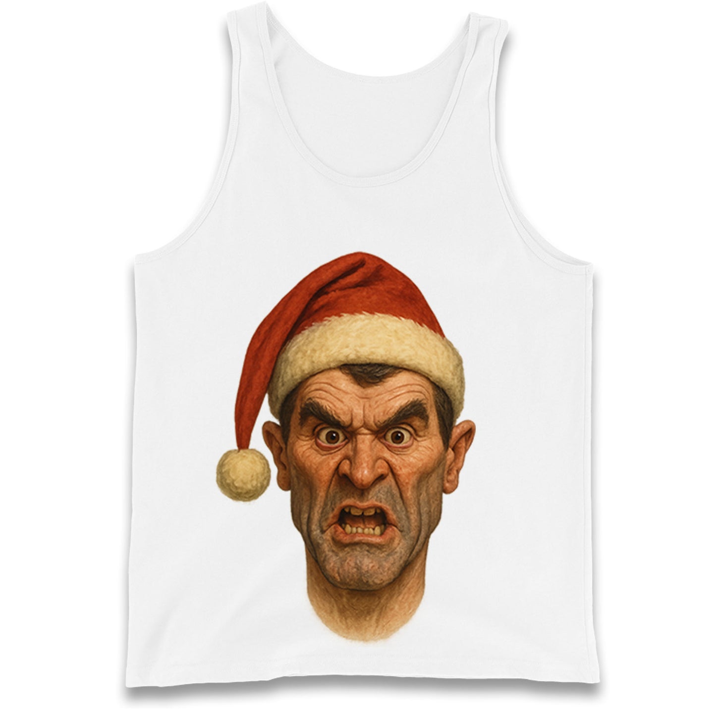Roy Keane Spitting Image Christmas Tank Top