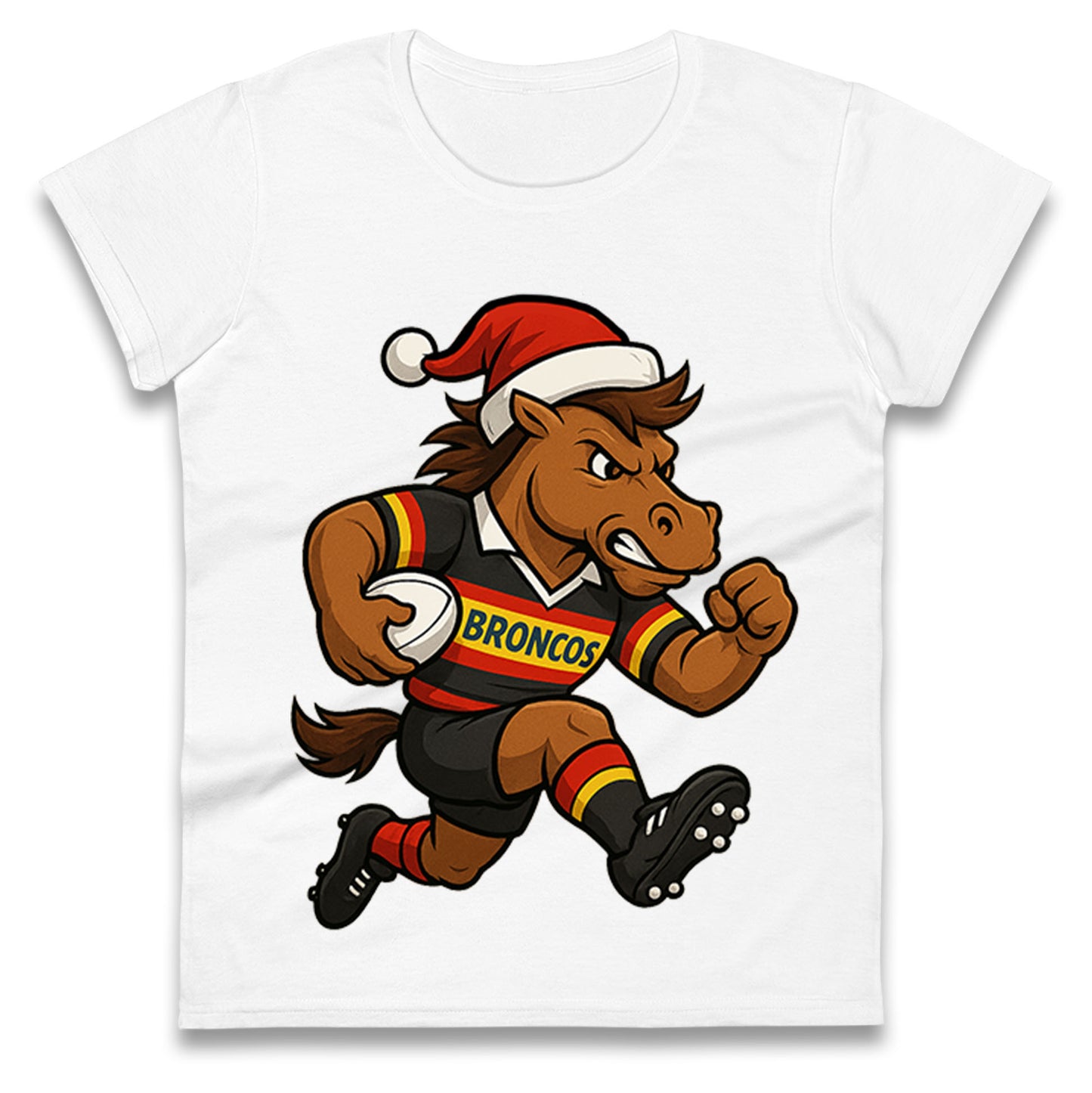 London Broncos Christmas Ladies T Shirt