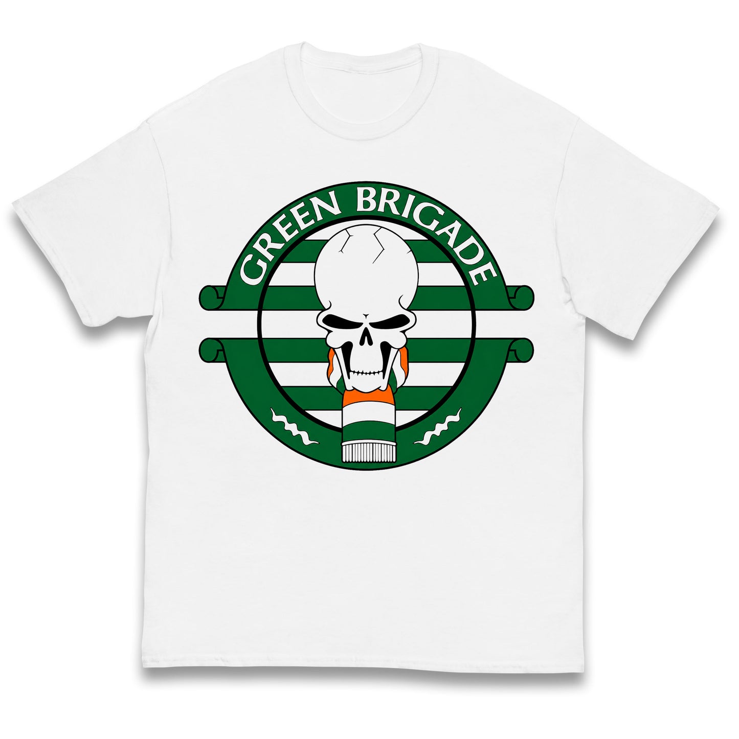 Green Brigade Celtic Football Kids T Shirt