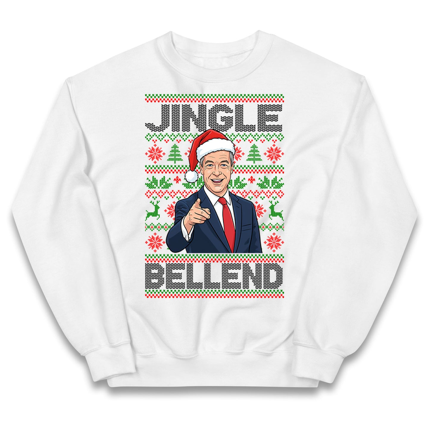 Nigel Farage Christmas Kids Jumper