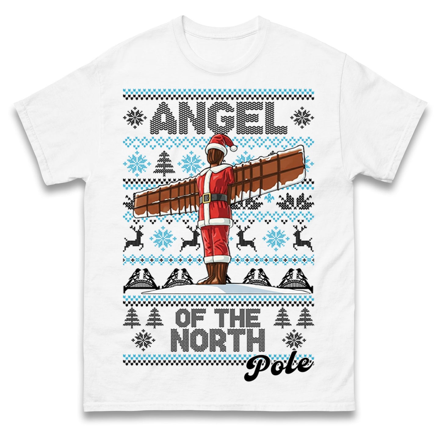 Angel Of The North Pole Christmas T Shirt