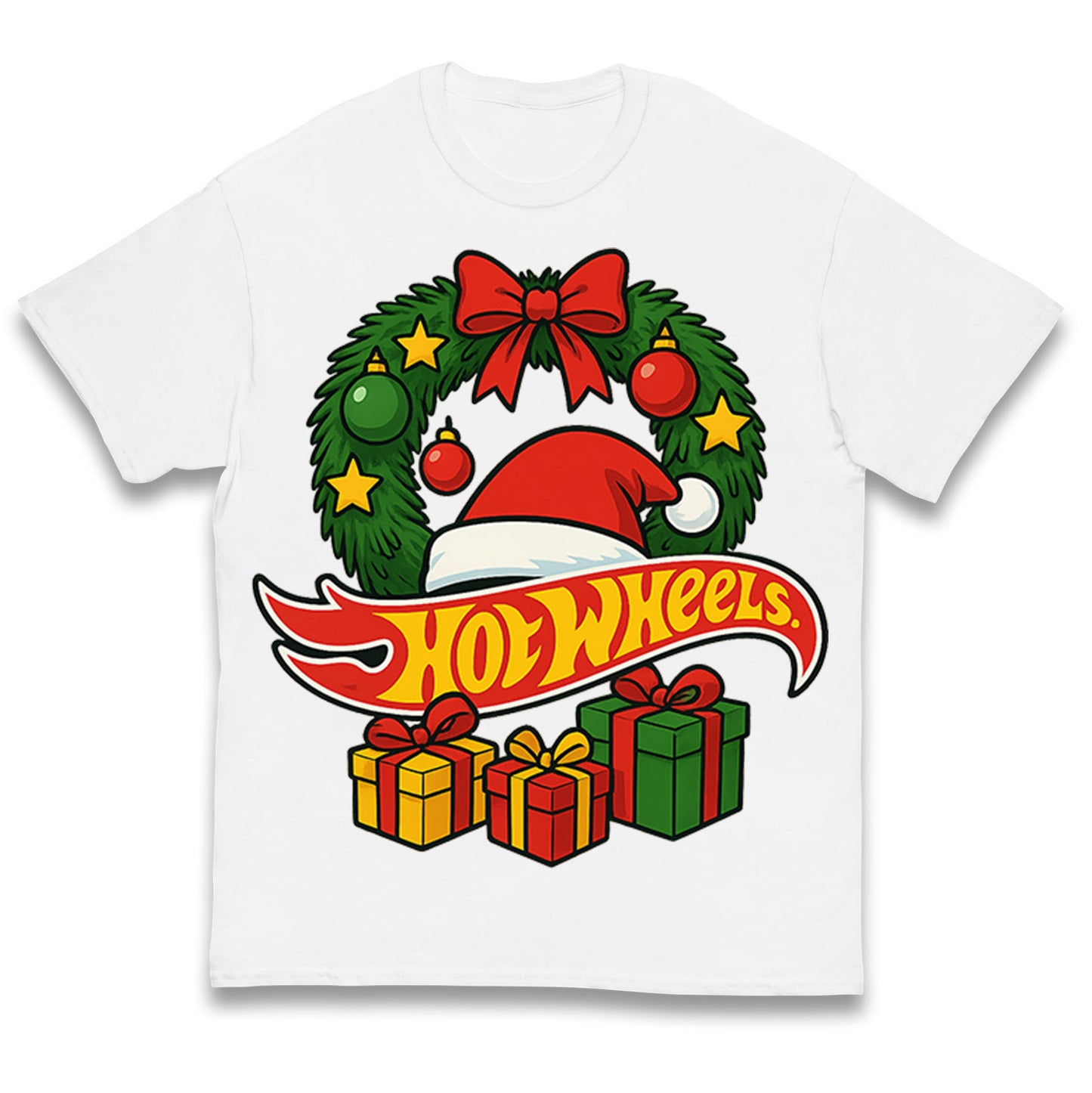 Hotwheels Christmas Kids T Shirt