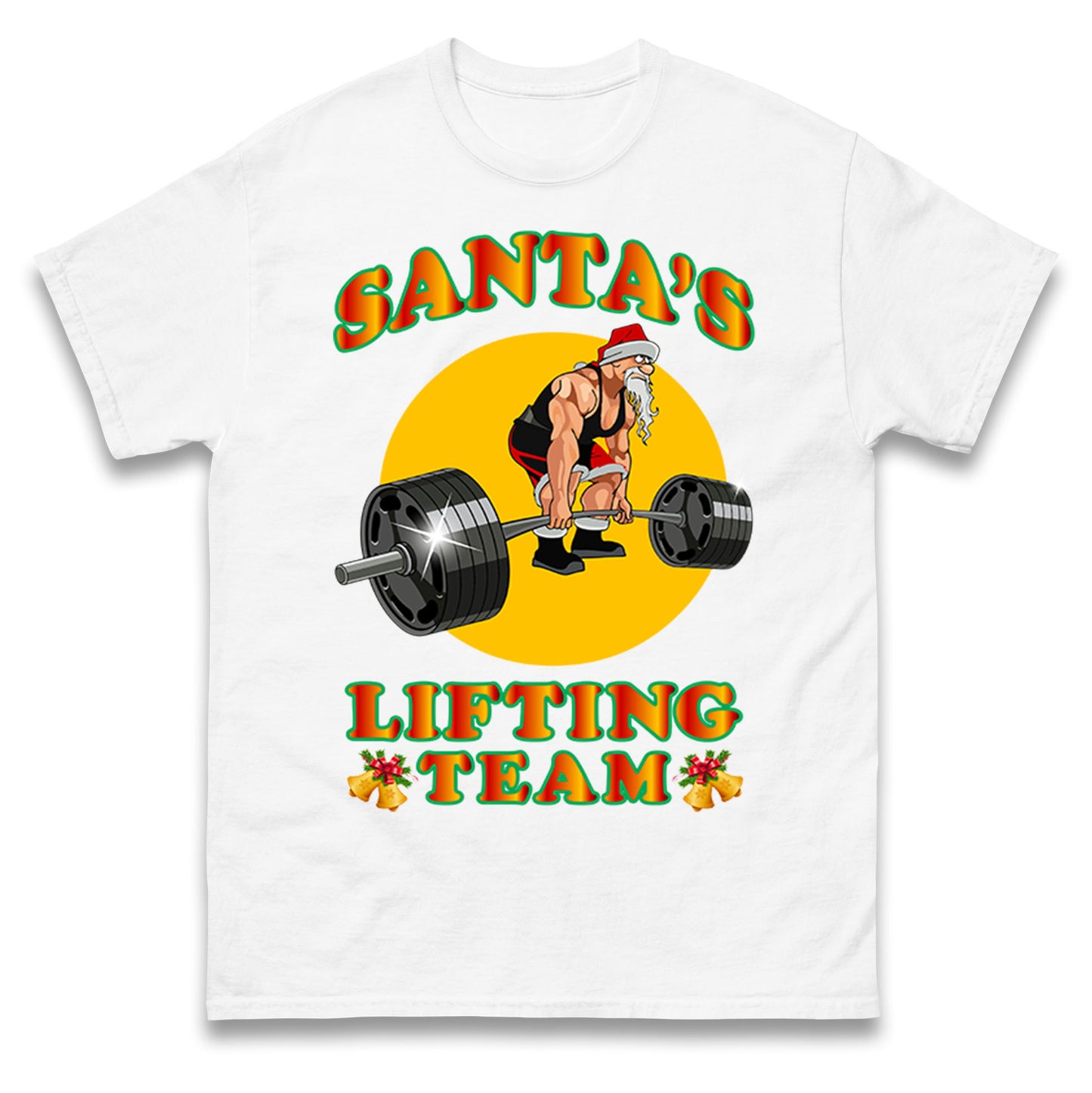 bodybuilding gym christmas t shirt