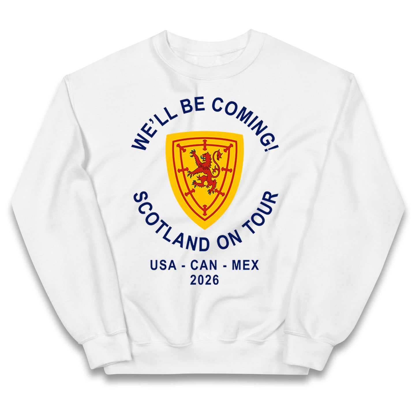 We'll Be Coming Scotland on Tour World Cup 2026 Kids Jumper