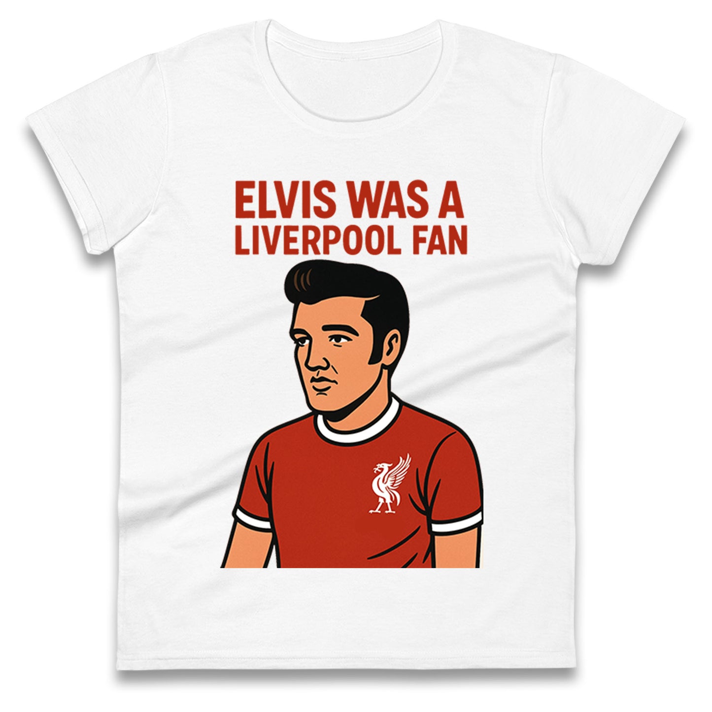 Elvis Presley Liverpool Football Ladies T Shirt
