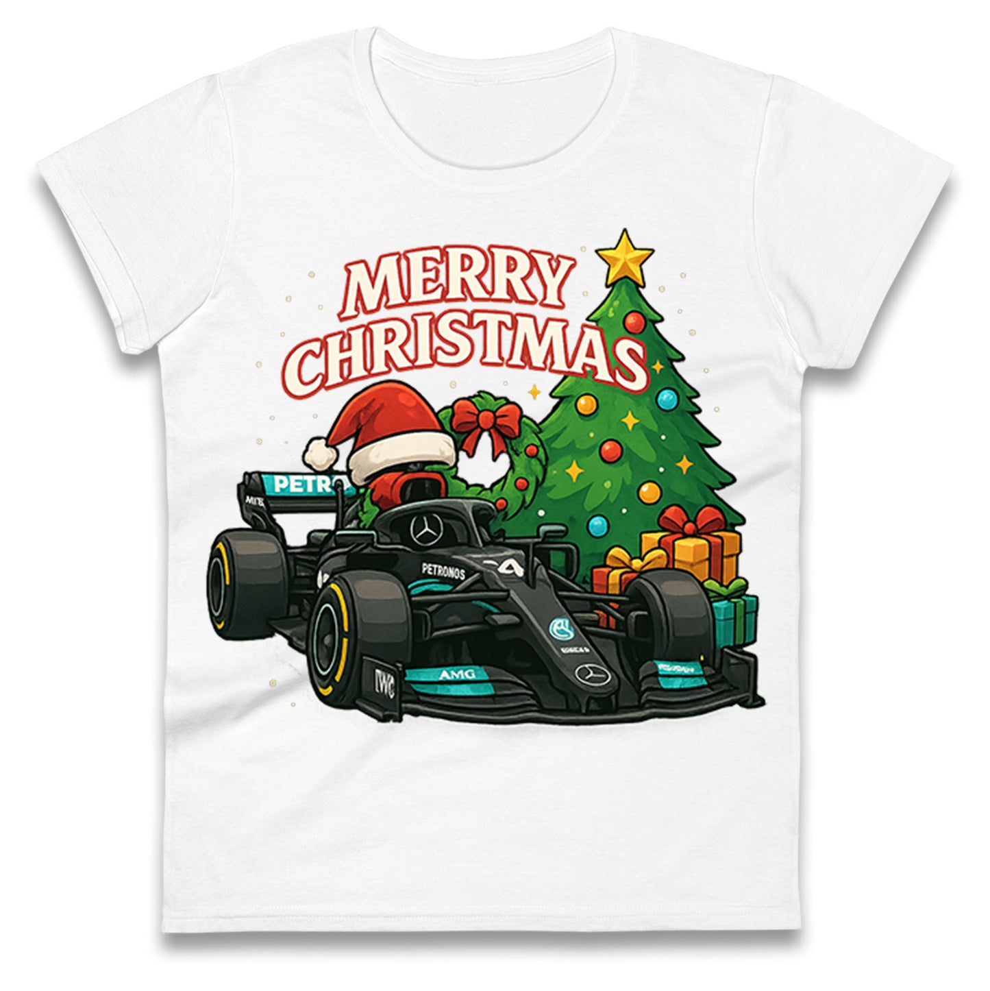 Mercedes F1 Christmas Ladies Shirt