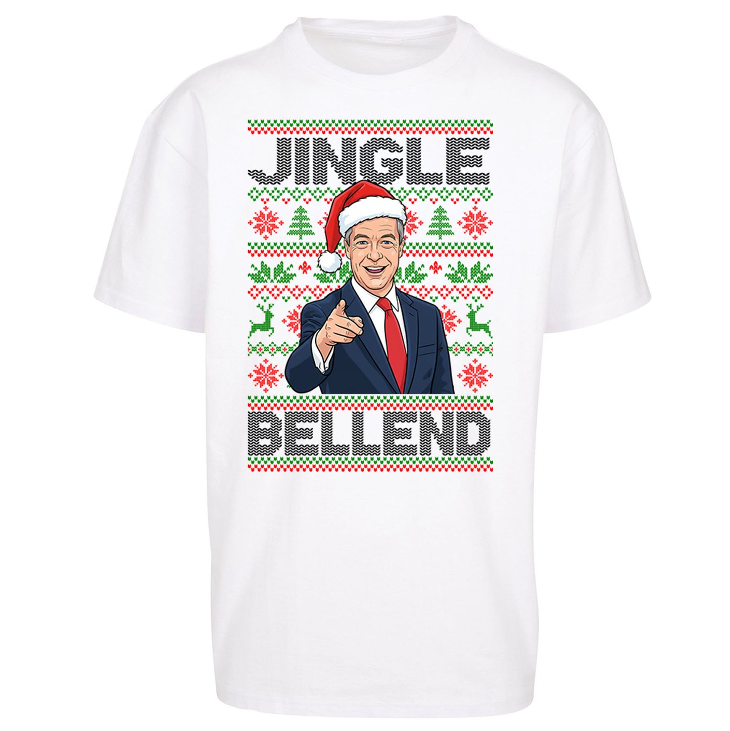 Nigel Farage Christmas Oversized T Shirt