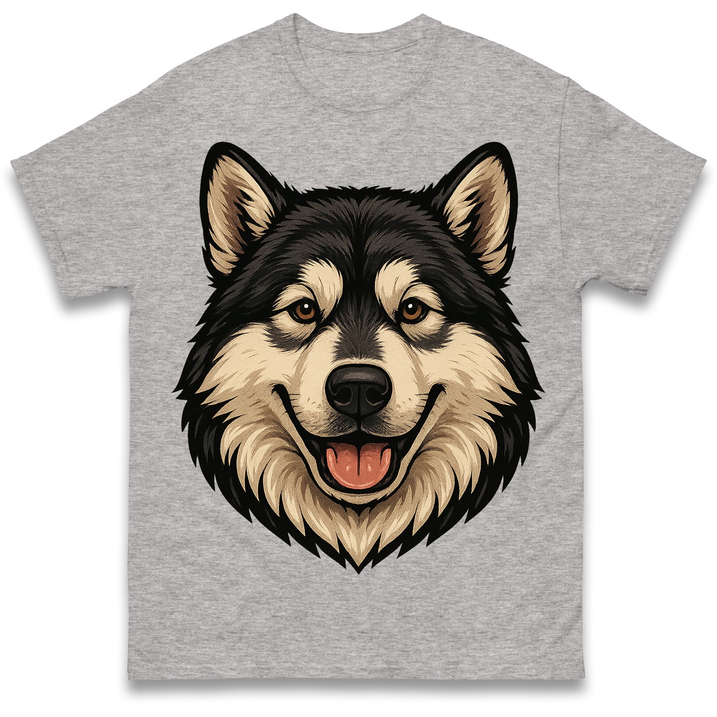 Alaskan Malamute Face T Shirt