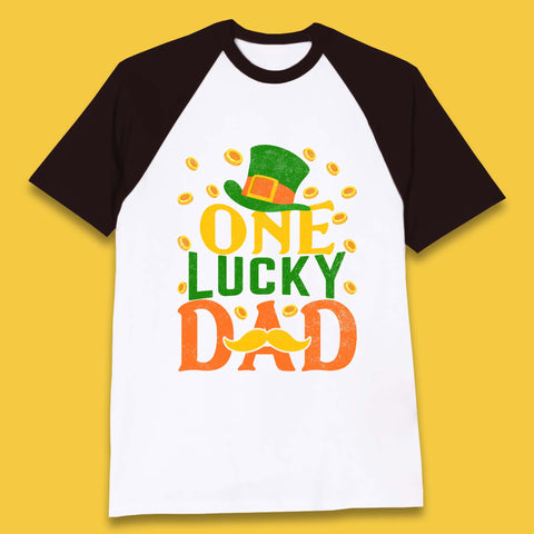 One Lucky Dad Patrick's Day Baseball T-Shirt