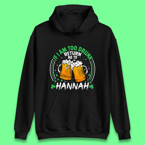 Personalised Beer Drinking St. Patrick's Day Unisex Hoodie