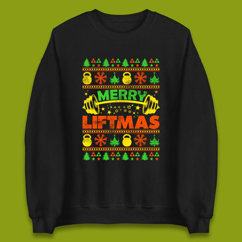 Merry Liftmas Christmas Unisex Sweatshirt
