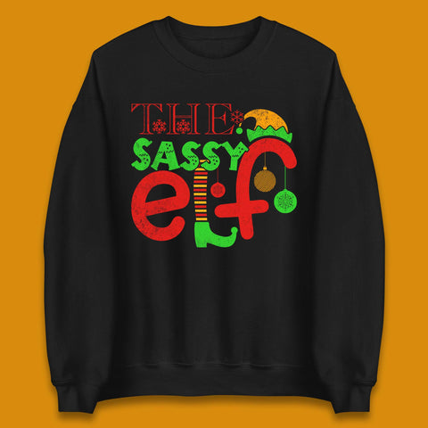 The Sassy Elf Christmas Unisex Sweatshirt