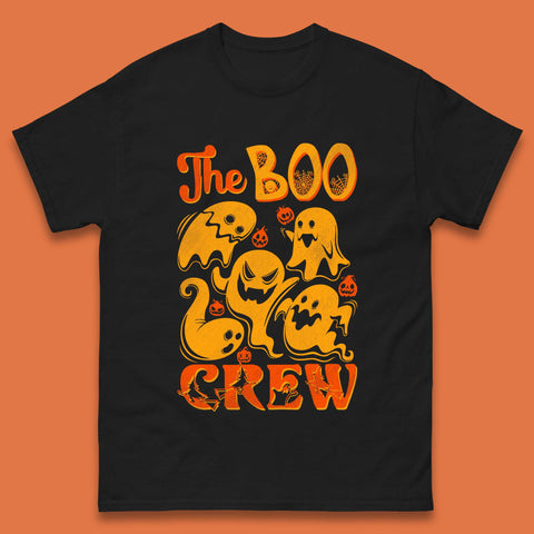 The Boo Crew Halloween Horror Scary Boo Ghost Squad Spooky Vibes Mens Tee Top