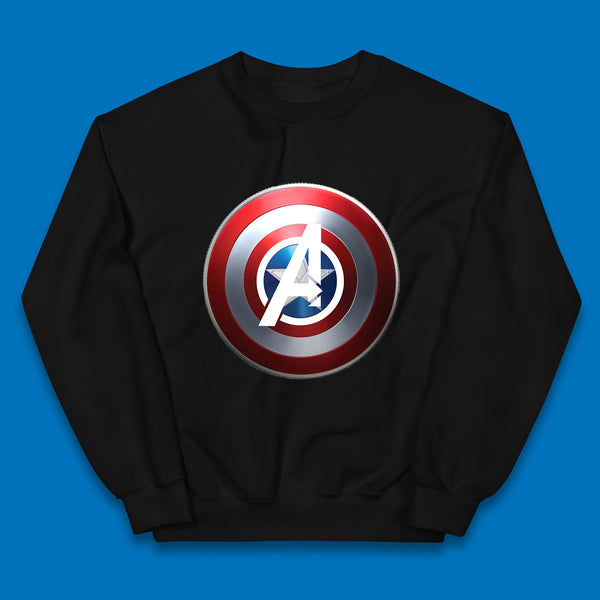Captain America's Shield Marvel Avengers Captain America Cosplay The Captain Steven Rogers Kids Jumper