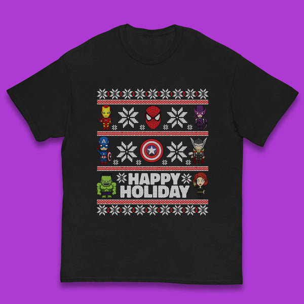 Avengers Superheroes Christmas Kids T-Shirt