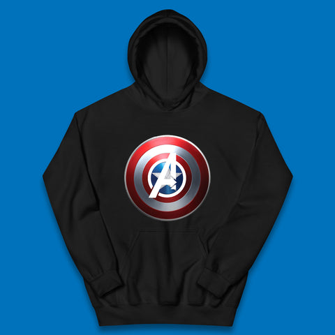 Captain America's Shield Marvel Avengers Captain America Cosplay The Captain Steven Rogers Kids Hoodie