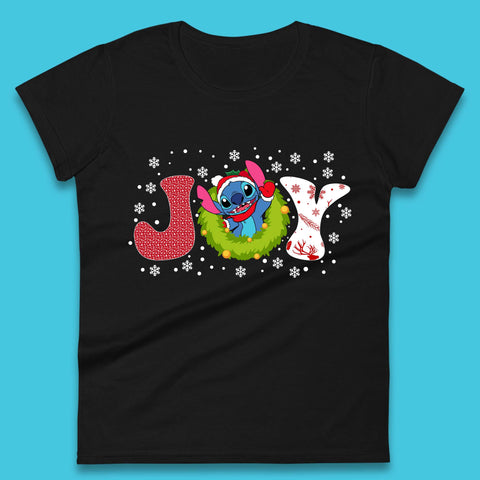 Joy Stitch Christmas Womens T-Shirt