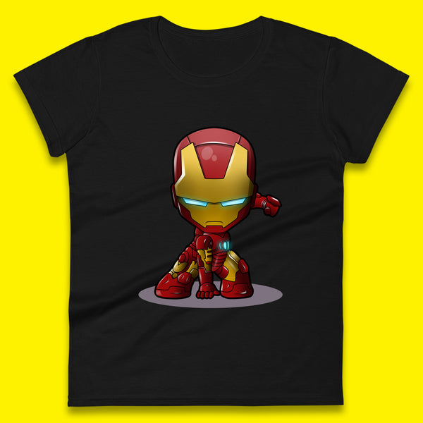 Marvel Avenger Iron Man Movie Character Ironman Costume Superhero Marvel Comics Womens Tee Top