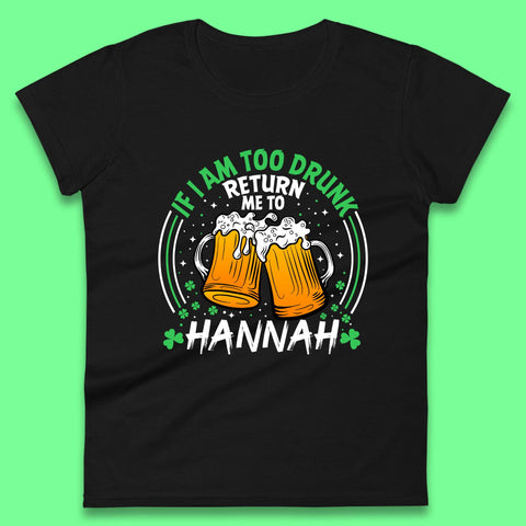 Personalised Beer Drinking St. Patrick's Day Womens T-Shirt