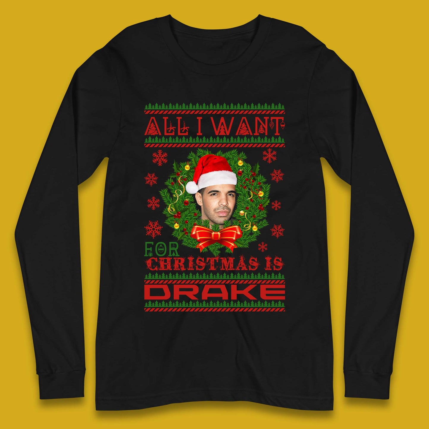 Drake Christmas Long Sleeve T-Shirt