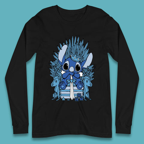 Disney Stitch Game Of Thrones Movie Parody The Throne Lilo And Stitch Long Sleeve T Shirt