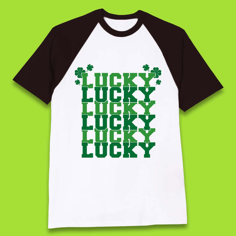 Lucky St Patrick's Day Baseball T-Shirt