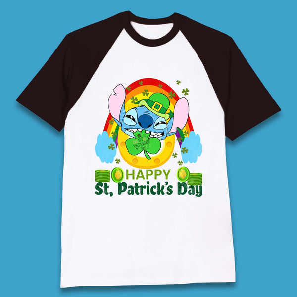 St. Patrick's Day Stitch Baseball T-Shirt