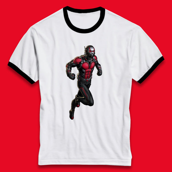 Ant Man and The Wasp Marvel Comics American Superhero Ant Man In Action Ant-Man Costume Avengers Movie Ringer T Shirt