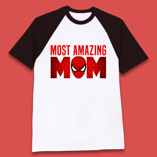 Most Amazing Spider Mom Baseball T-Shirt