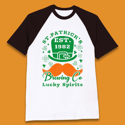 St. Patrick's EST 1982 Brewing Co Baseball T-Shirt