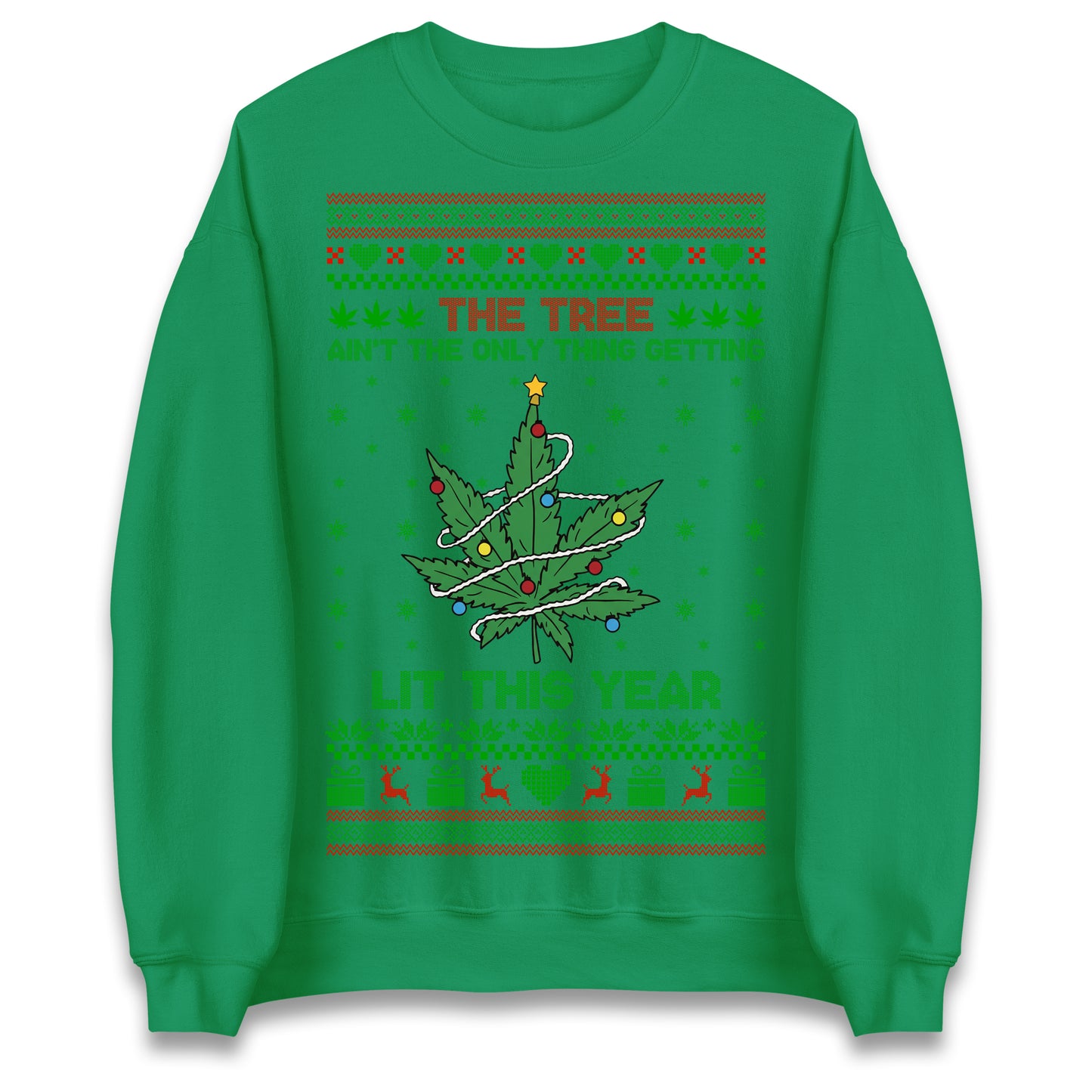 Cannabis Christmas Jumper