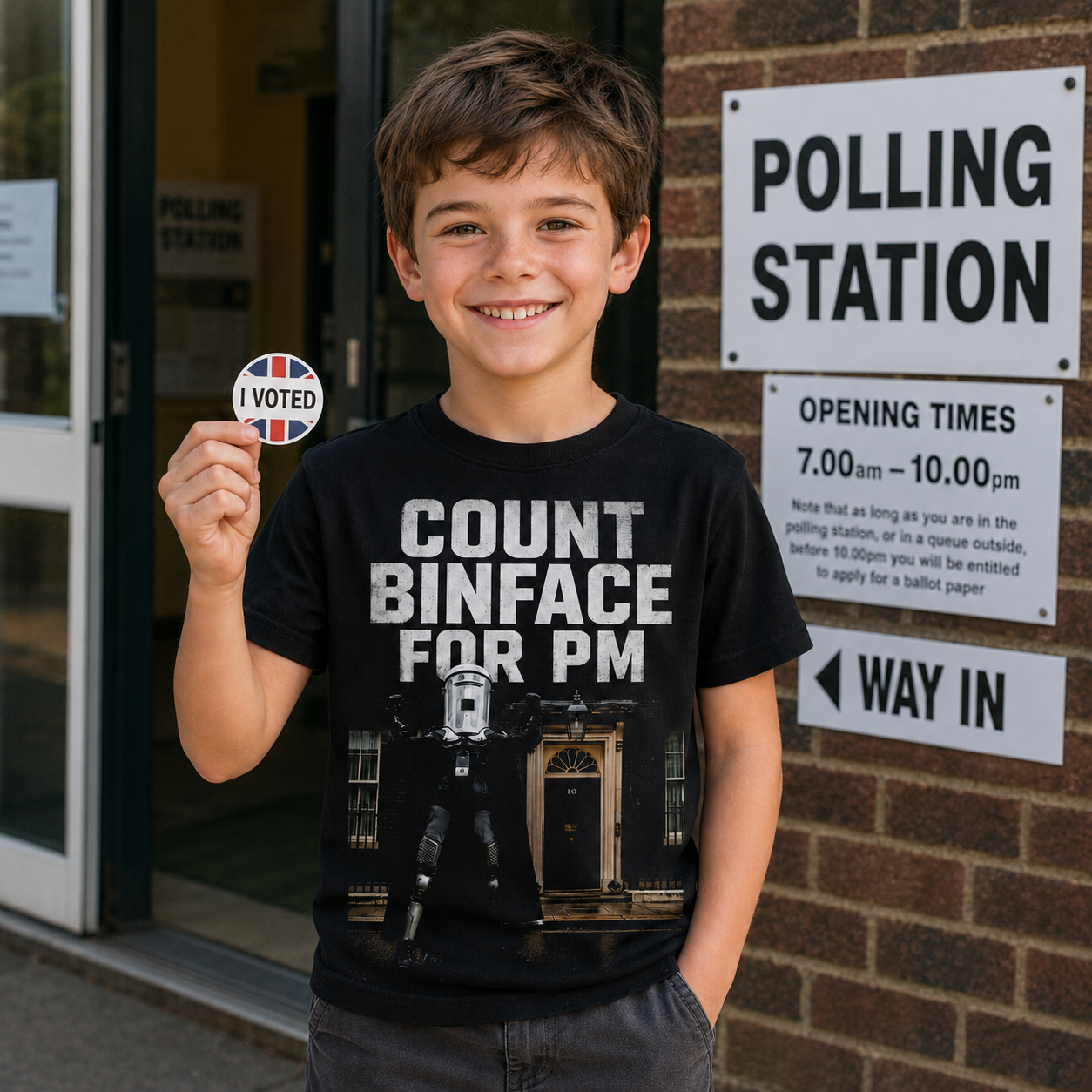Count Binface for PM Anti Farage Clacton By Election T Shirt