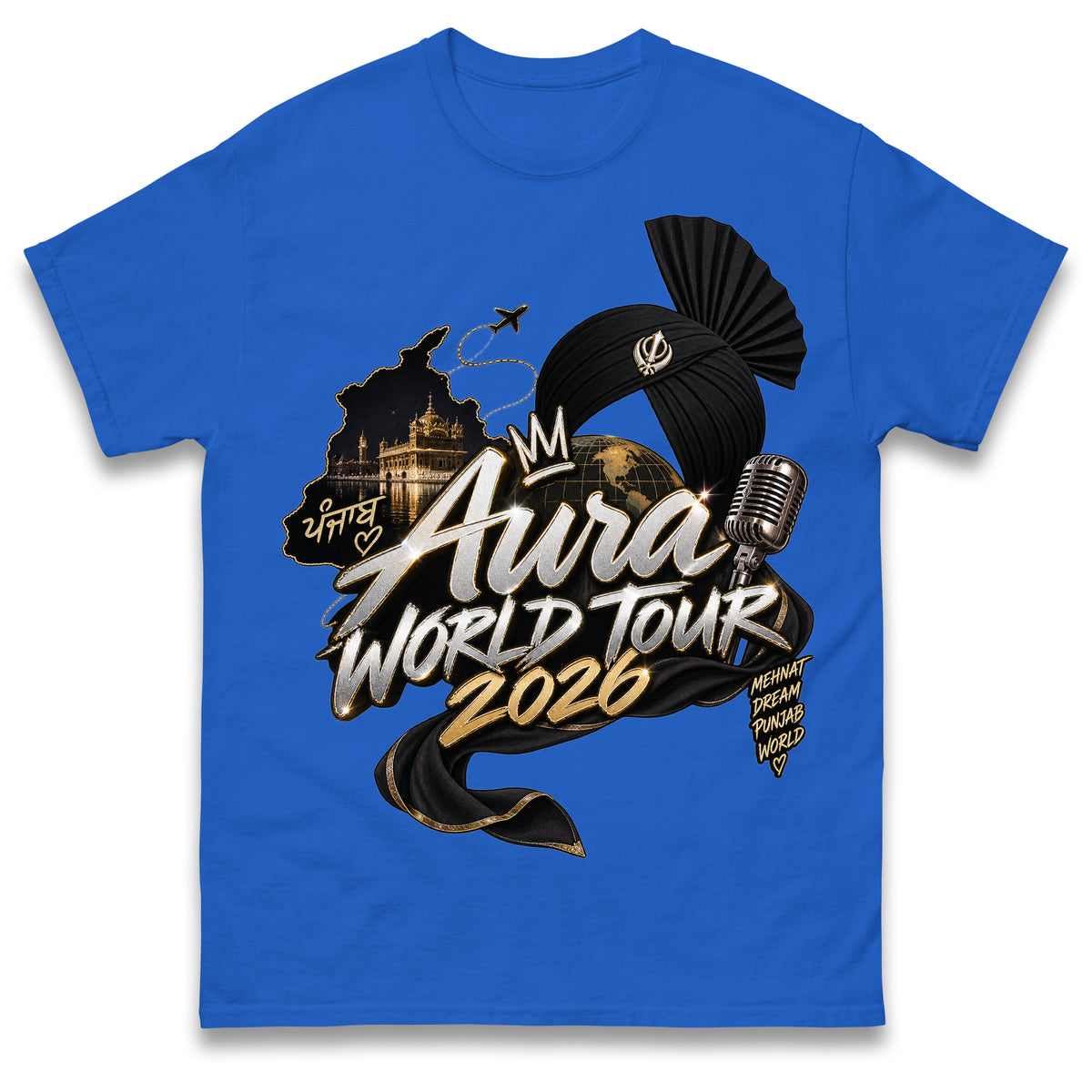 Diljit Dosanjh Aura World Tour 2026 T Shirt