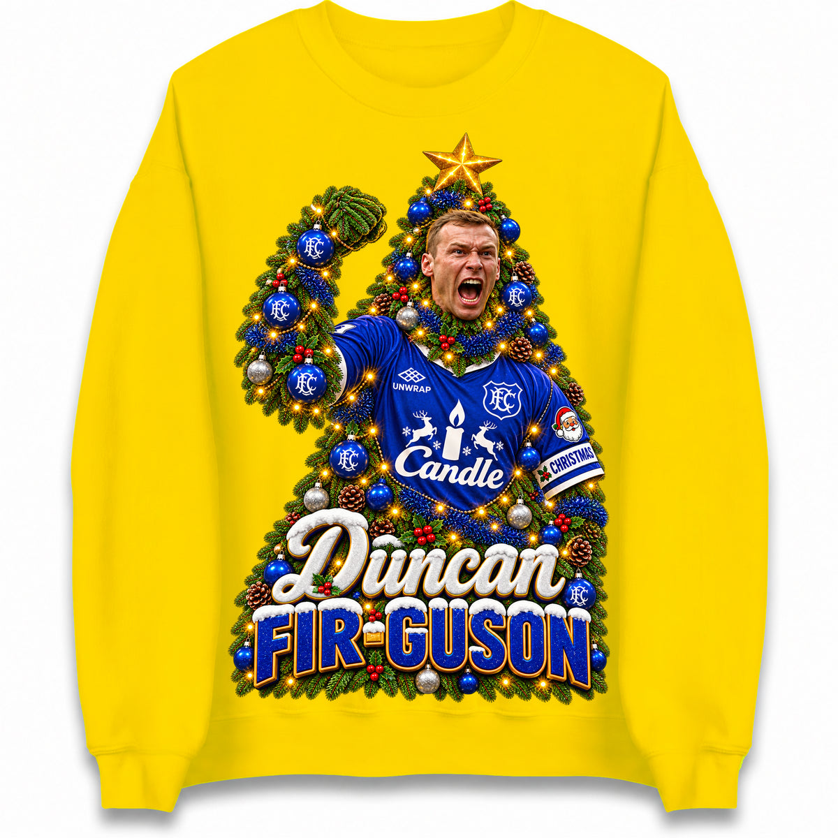 Duncan Ferguson Everton Christmas Jumper
